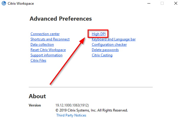 Advanced Preferences, High DPI