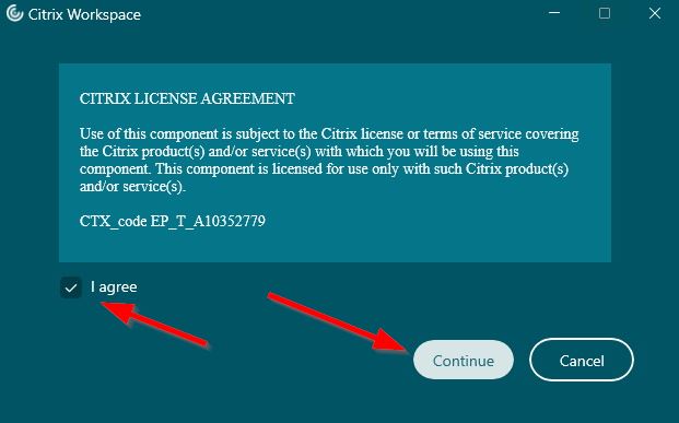Citrix Workspace App for Windows installation